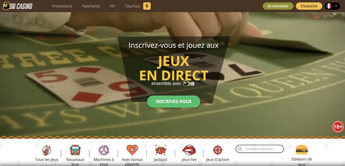 bob casino en ligne