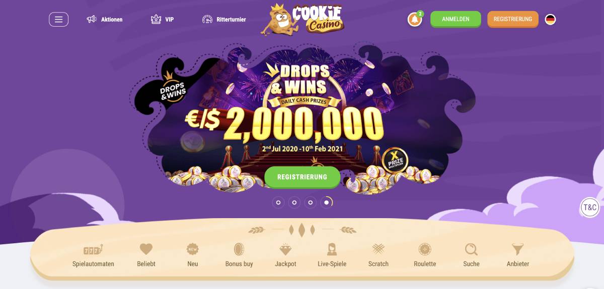 cookie casino bonus code